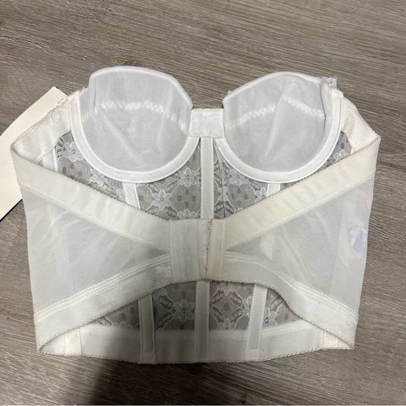 vintage white lace corset by gelmart size 32A Y2K/2000s new with tags - Picture 2 of 6